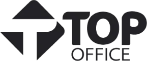 Logo noir de la société Top Office