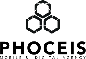 Logo tout noir de la société Phoceis Mobile