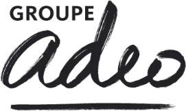 Logo tout noir du Groupe Adeo