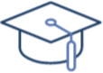 pictogramme de chapeau de diplomé