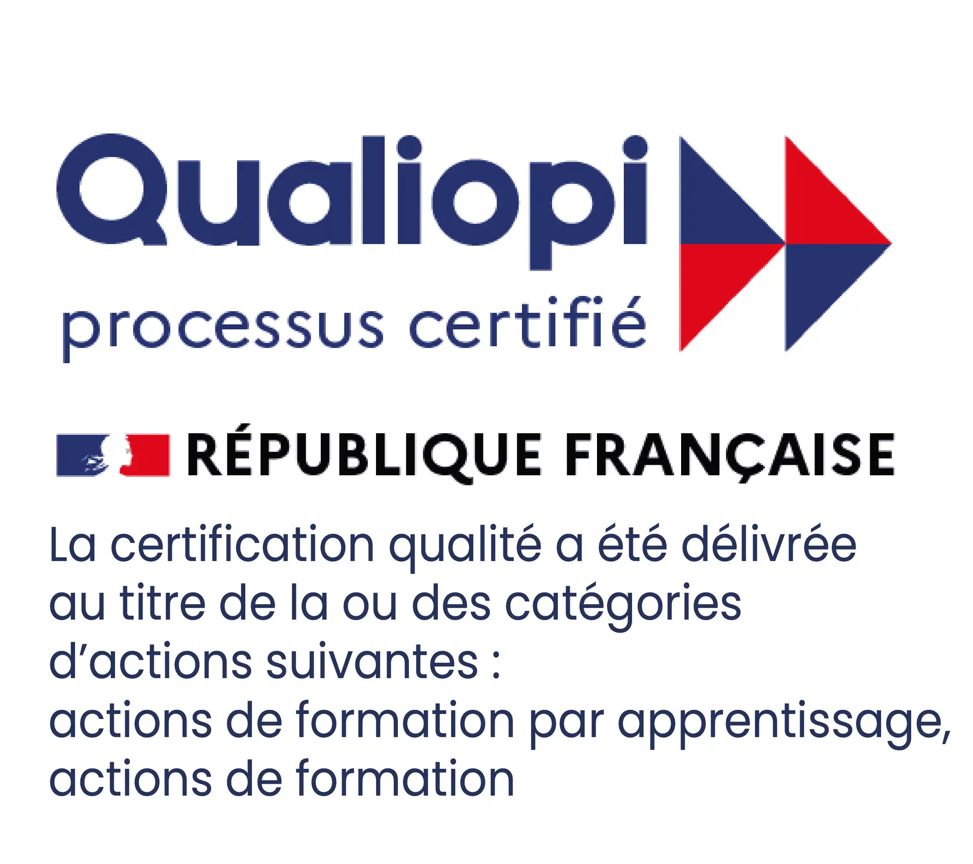 logo qualiopi pour la certification d'actions de formation