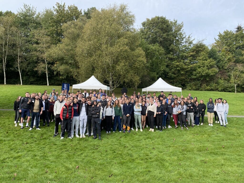 Groupe d'étudiants lors de la journée d'intégration 2023