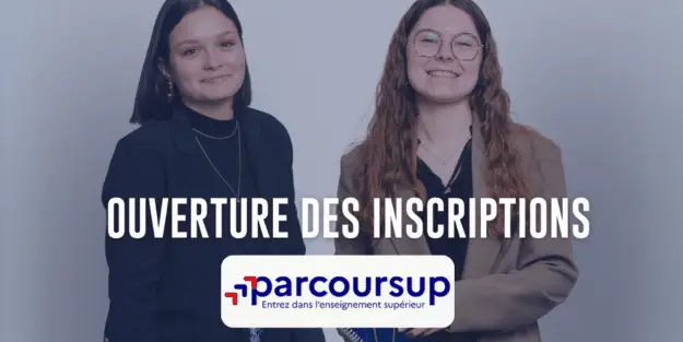 deux jeunes étudiantes Ecofac pour lancer les inscriptions parcoursup