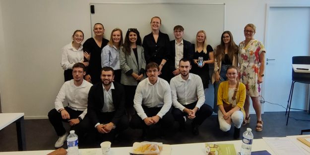 Epreuve de pitch pour les étudiants du campus ecofac Caen