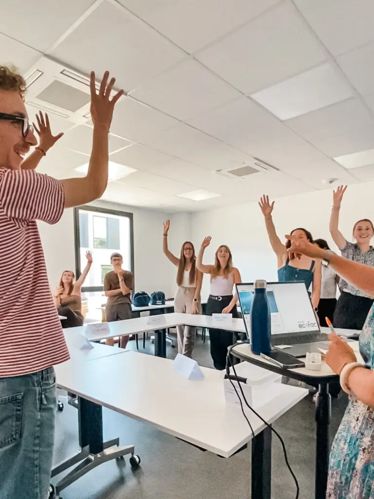 étudiants durant la fête de la musique